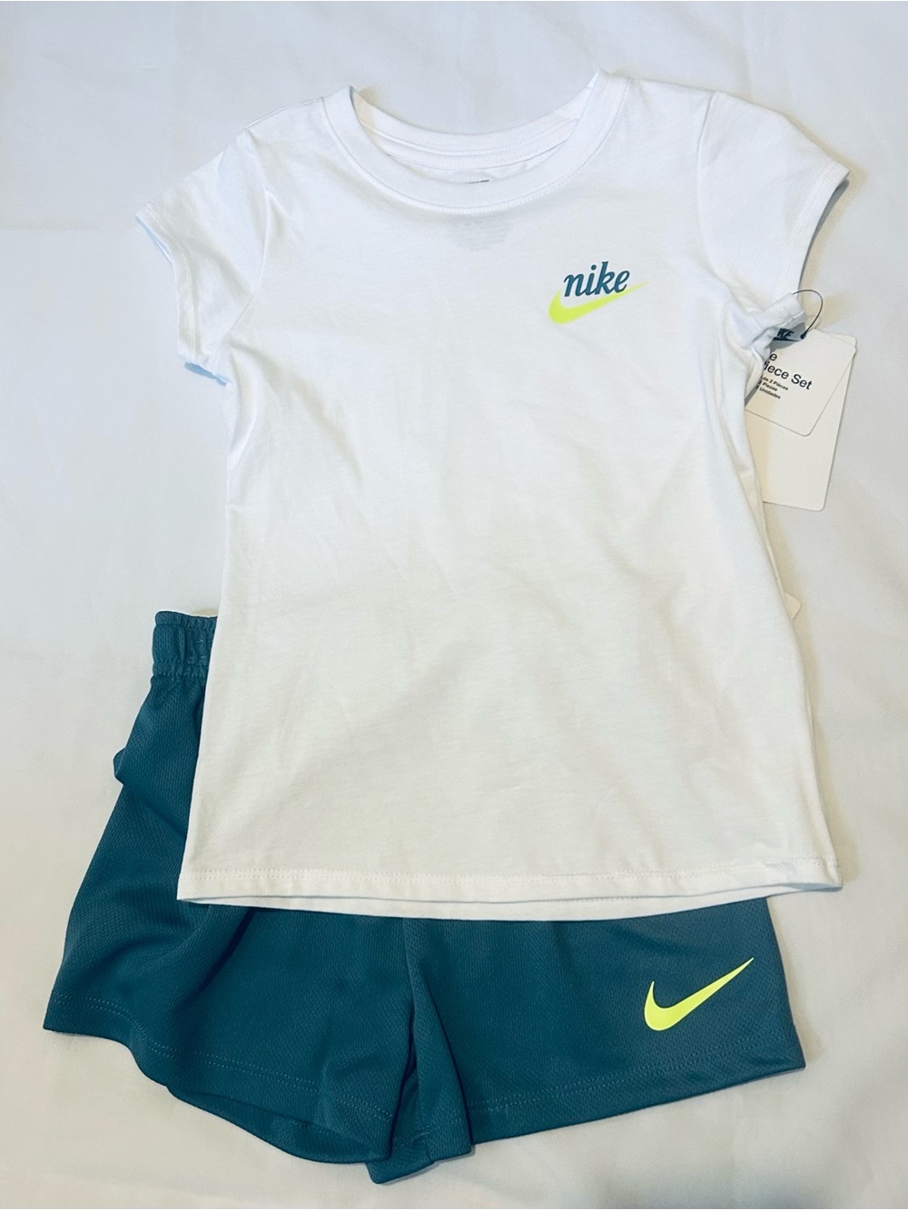 Nike Girl’s Shorts & Tee Set Size 6 NEW Aegean Storm Blue